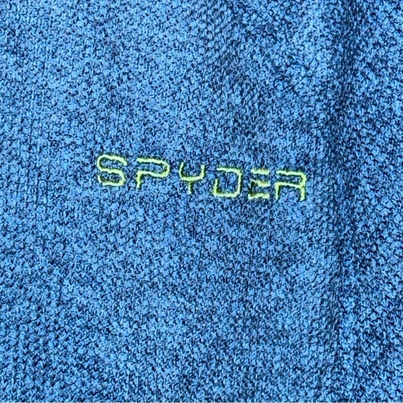 SPYDER Men’s Blue Outbound Half Zip Pullover Sweater Fleece Size Extra Large - Picture 6 of 10